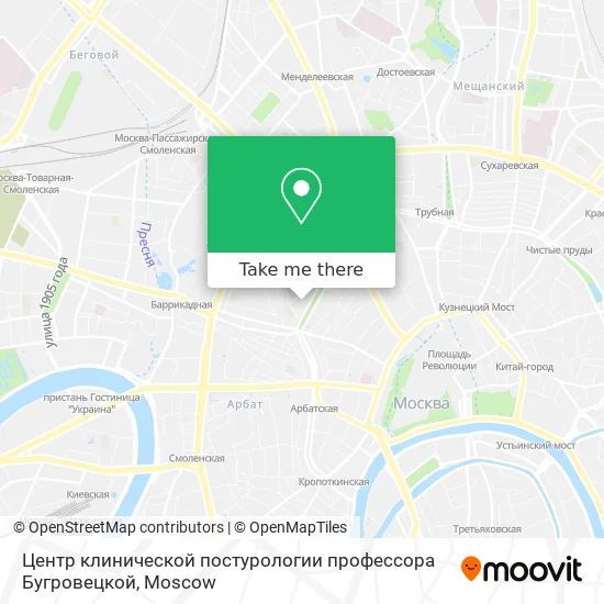 Центр клинической постурологии профессора Бугровецкой map