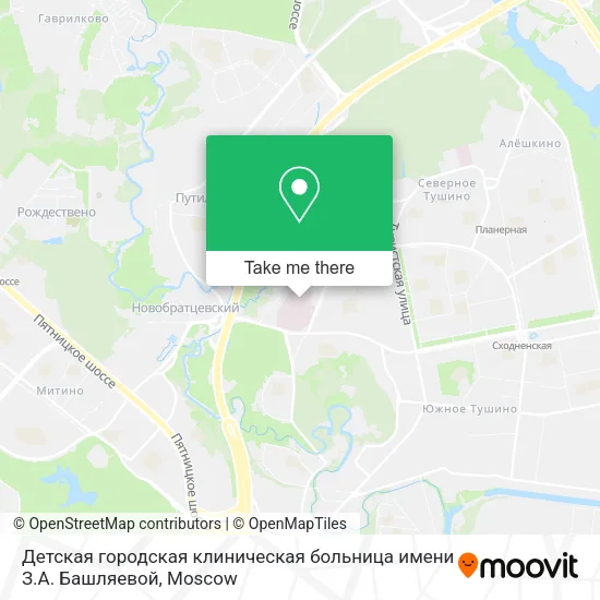 Детская городская клиническая больница имени З.А. Башляевой map