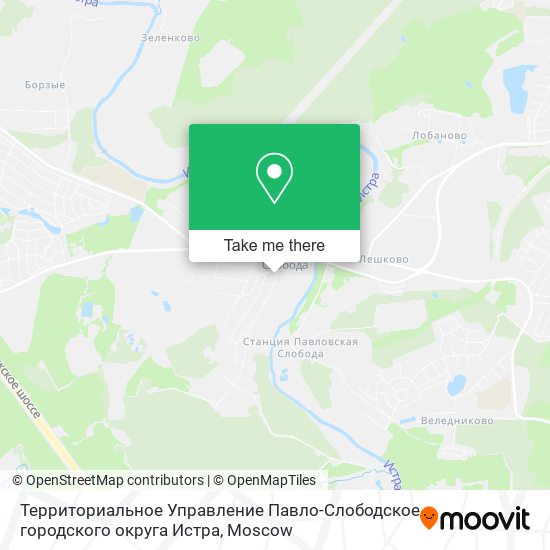 Территориальное Управление Павло-Слободское городского округа Истра map