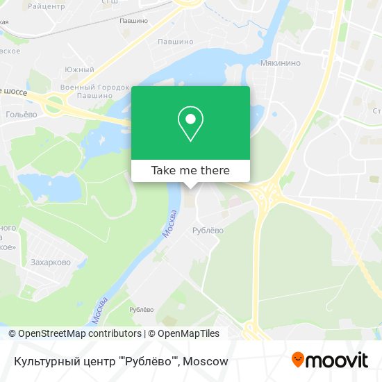 Культурный центр ""Рублёво"" map