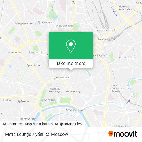 Мята Lounge Лубянка map