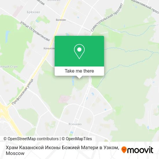 Храм Казанской Иконы Божией Матери в Узком map