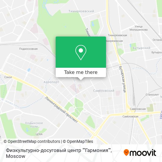 Физкультурно-досуговый центр ""Гармония"" map