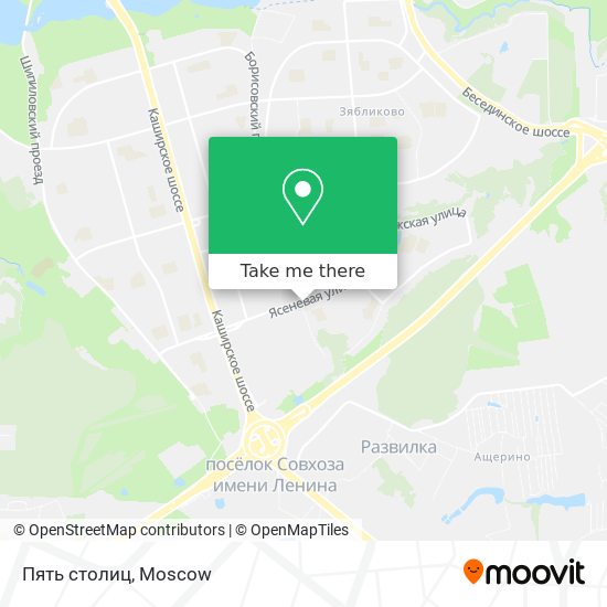 Пять столиц map