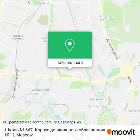 Школа № 667. Корпус дошкольного образования №11 map