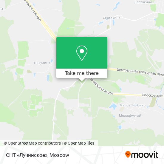 СНТ «Лучинское» map