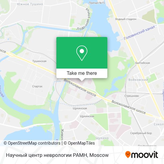 Научный центр неврологии РАМН map