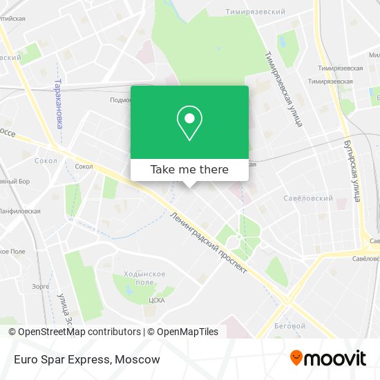 Euro Spar Express map