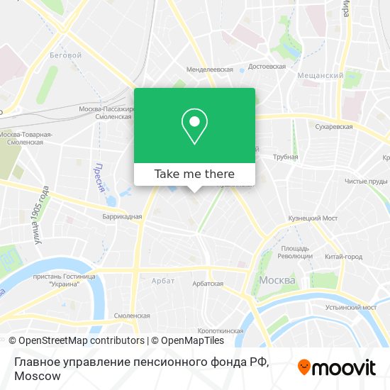 Главное управление пенсионного фонда РФ map