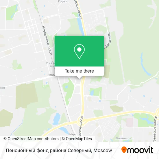 Пенсионный фонд района Северный map