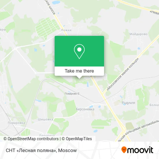 СНТ «Лесная поляна» map