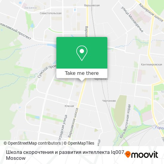 Школа скорочтения и развития интеллекта Iq007 map