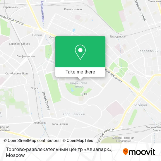 Торгово-развлекательный центр «Авиапарк» map