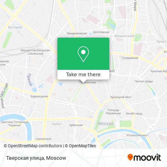 Тверская улица map