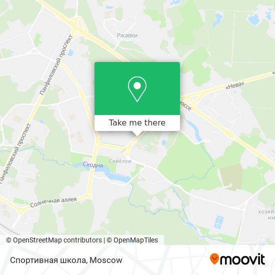 Спортивная школа map