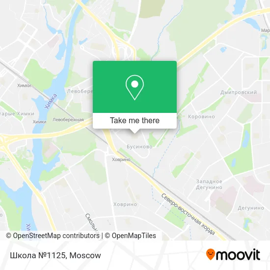 Школа №1125 map