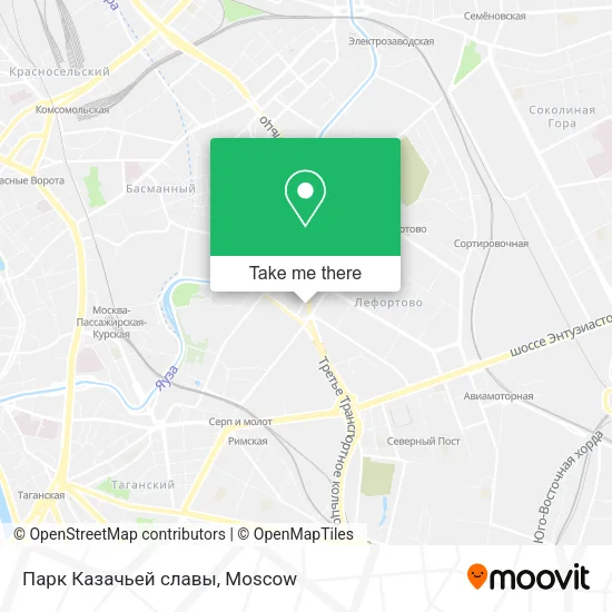 Парк Казачьей славы map