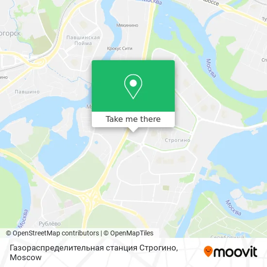 Газораспределительная станция Строгино map