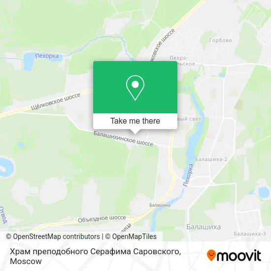 Храм преподобного Серафима Саровского map