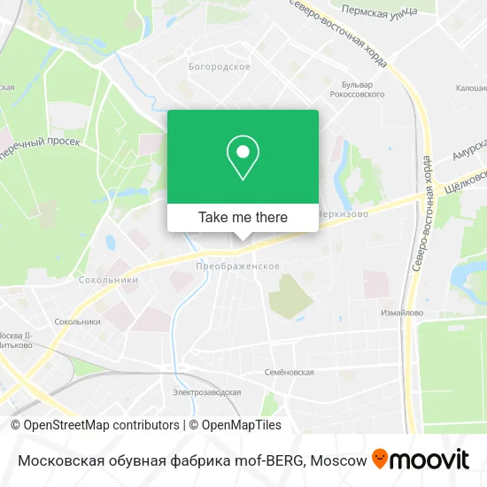 Московская обувная фабрика mof-BERG map