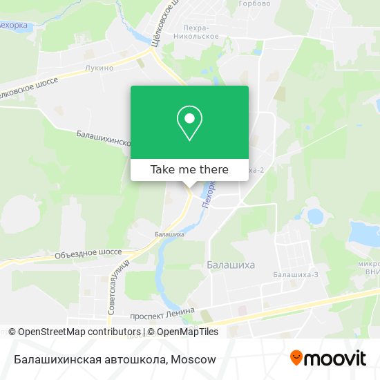 Балашихинская автошкола map