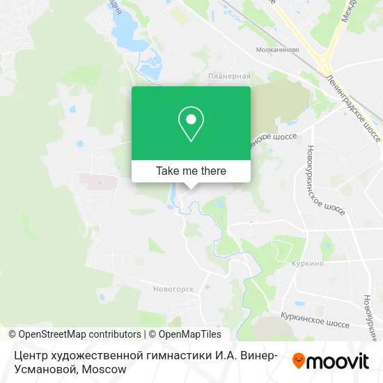 Центр художественной гимнастики И.А. Винер-Усмановой map