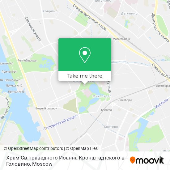 Храм Св.праведного Иоанна Кронштадтского в Головино map