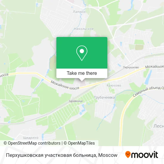 Перхушковская участковая больница map