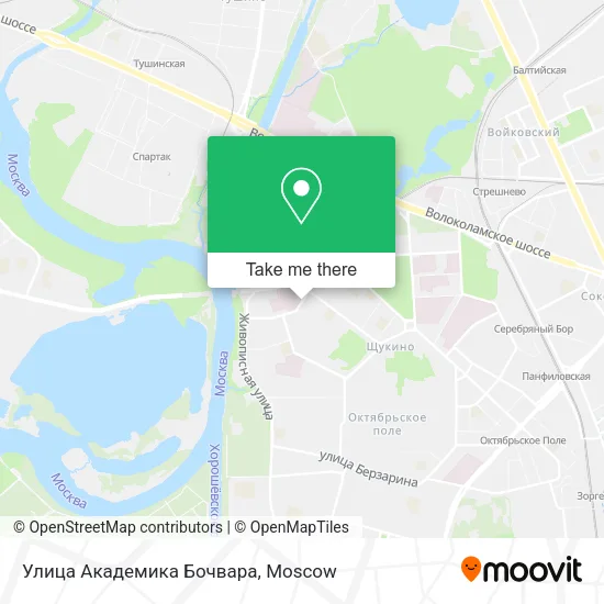 Улица Академика Бочвара map