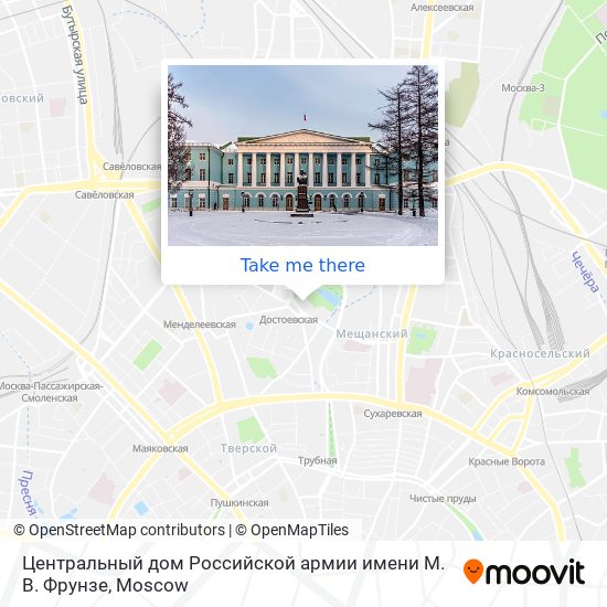 Центральный дом Российской армии имени М. В. Фрунзе map