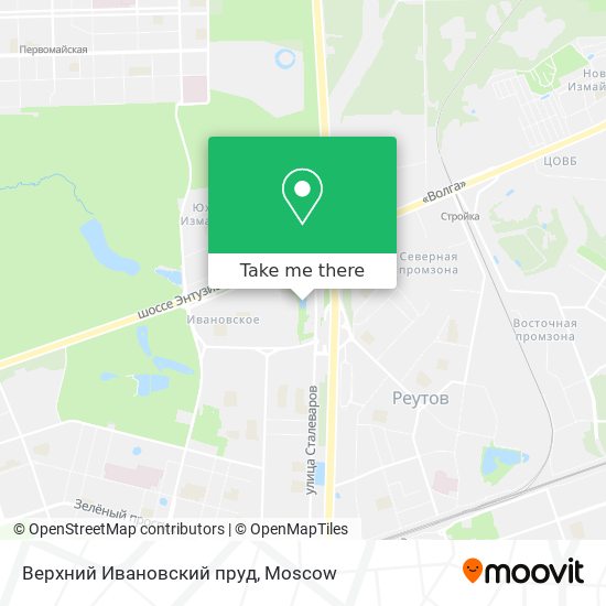 Верхний Ивановский пруд map