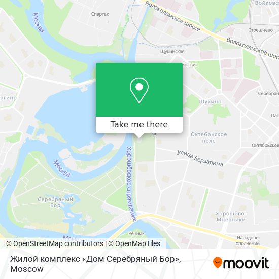 Жилой комплекс «Дом Серебряный Бор» map