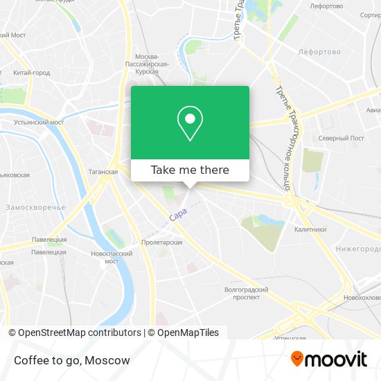 Coffee to go map