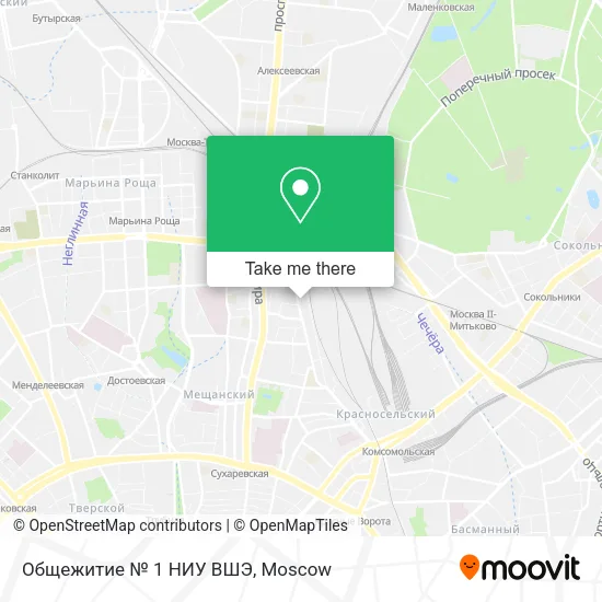 Общежитие № 1 НИУ ВШЭ map