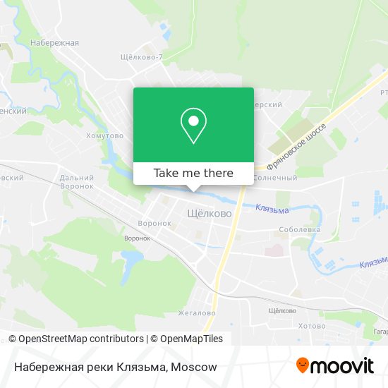 Набережная реки Клязьма map