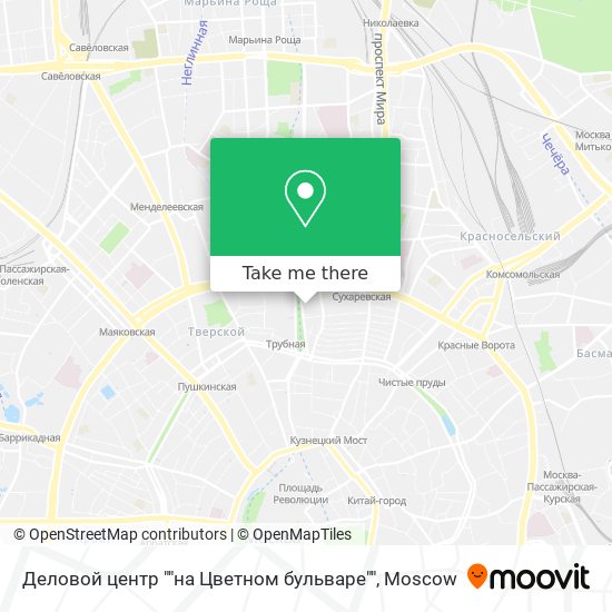 Деловой центр ""на Цветном бульваре"" map