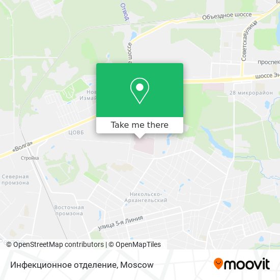 Инфекционное отделение map