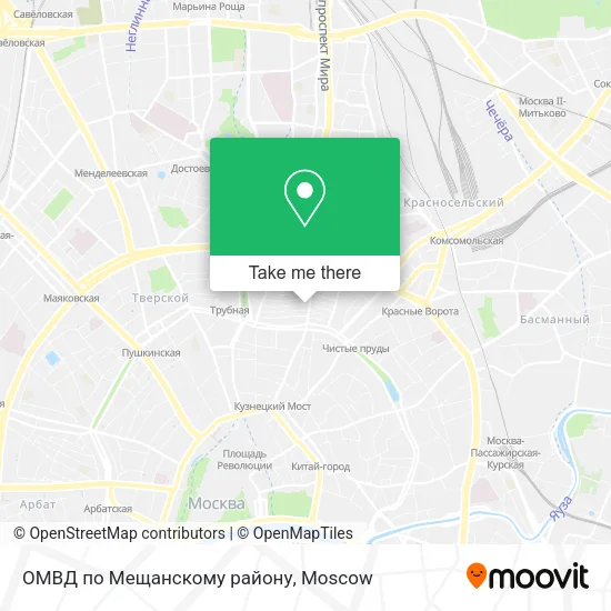 ОМВД по Мещанскому району map