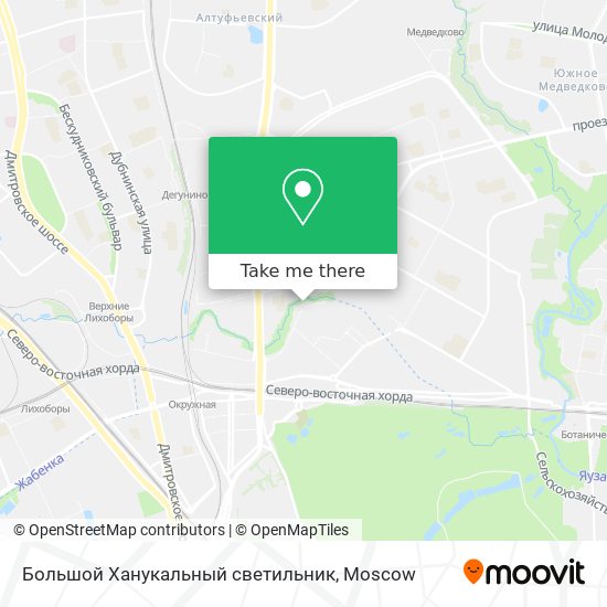 Большой Ханукальный светильник map