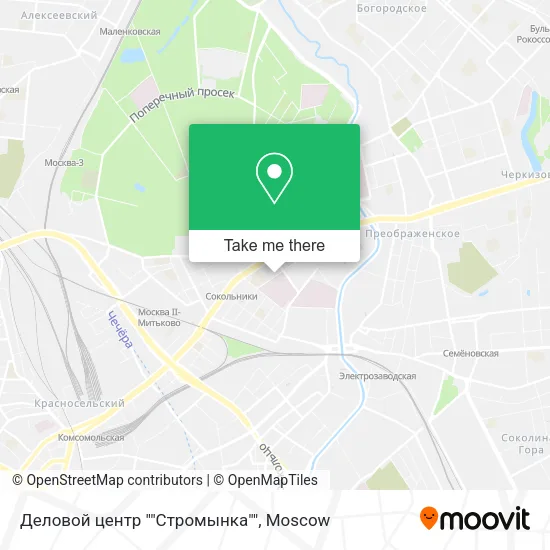 Деловой центр ""Стромынка"" map
