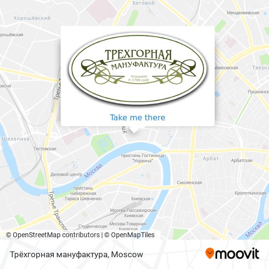 Трёхгорная мануфактура map