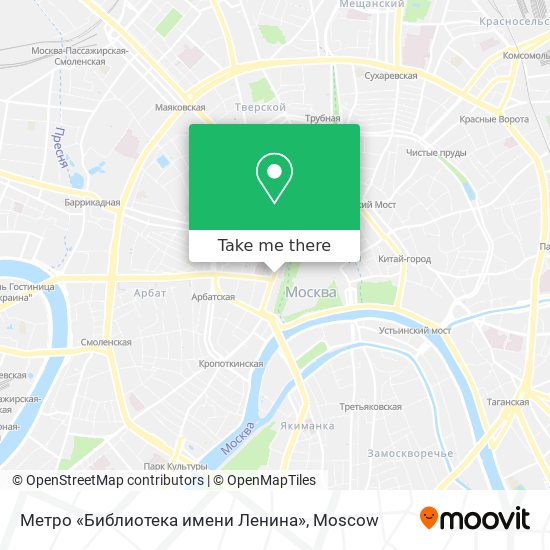 Метро «Библиотека имени Ленина» map