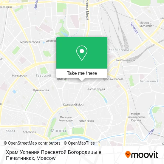 Храм Успения Пресвятой Богородицы в Печатниках map