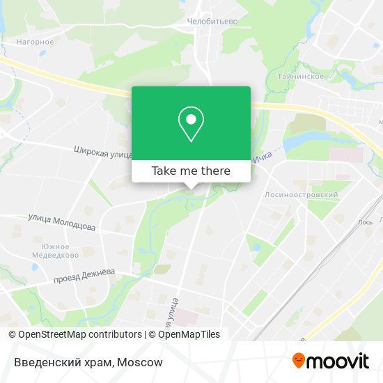 Введенский храм map