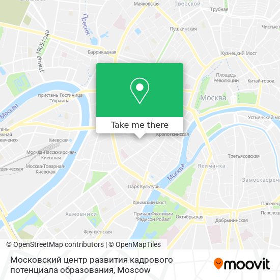 Московский центр развития кадрового потенциала образования map