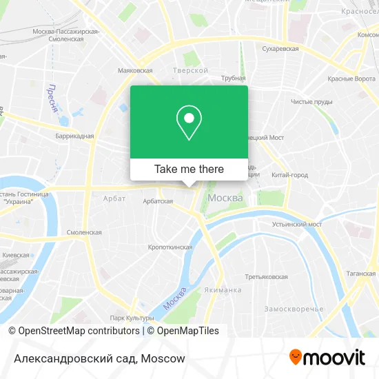Александровский сад map