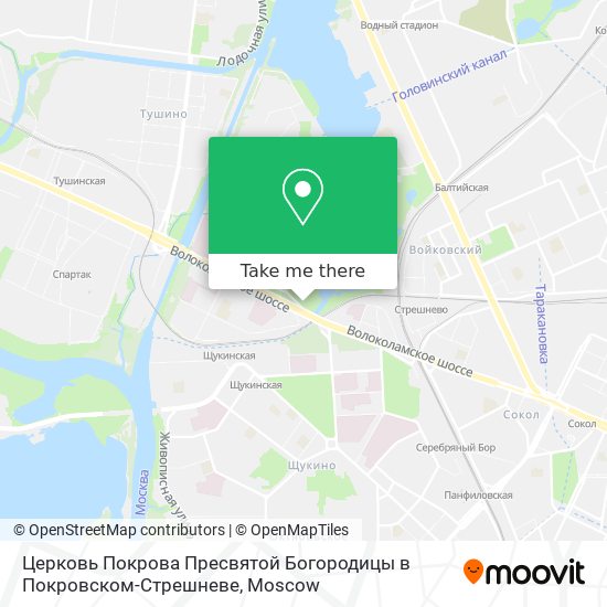 Церковь Покрова Пресвятой Богородицы в Покровском-Стрешневе map