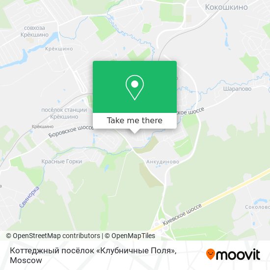 Коттеджный посёлок «Клубничные Поля» map