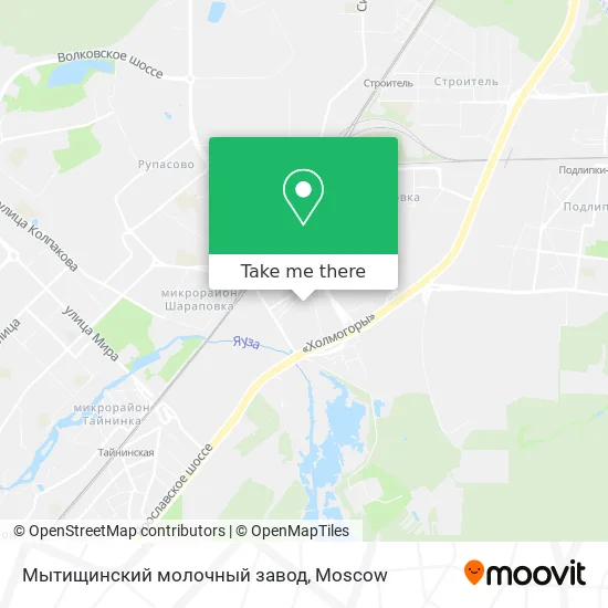 Мытищинский молочный завод map