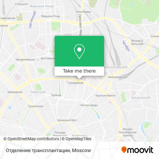 Отделение трансплантации map